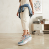 AuraStride Chic Pastel Women’s Chunky Sneakers — Multi-Tone Casual & Athletic Footwear