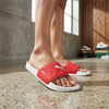 Premium Sport Slide Sandals – White & Bold Red Unisex Comfort Slippers