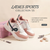 Women Pink Casual Chunky Sneakers | Lightweight Cushion Insole Ladies Outdoor Shoes