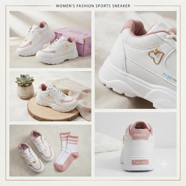 Women’s Lightweight Athletic Shoes – Breathable Memory Foam Footwear