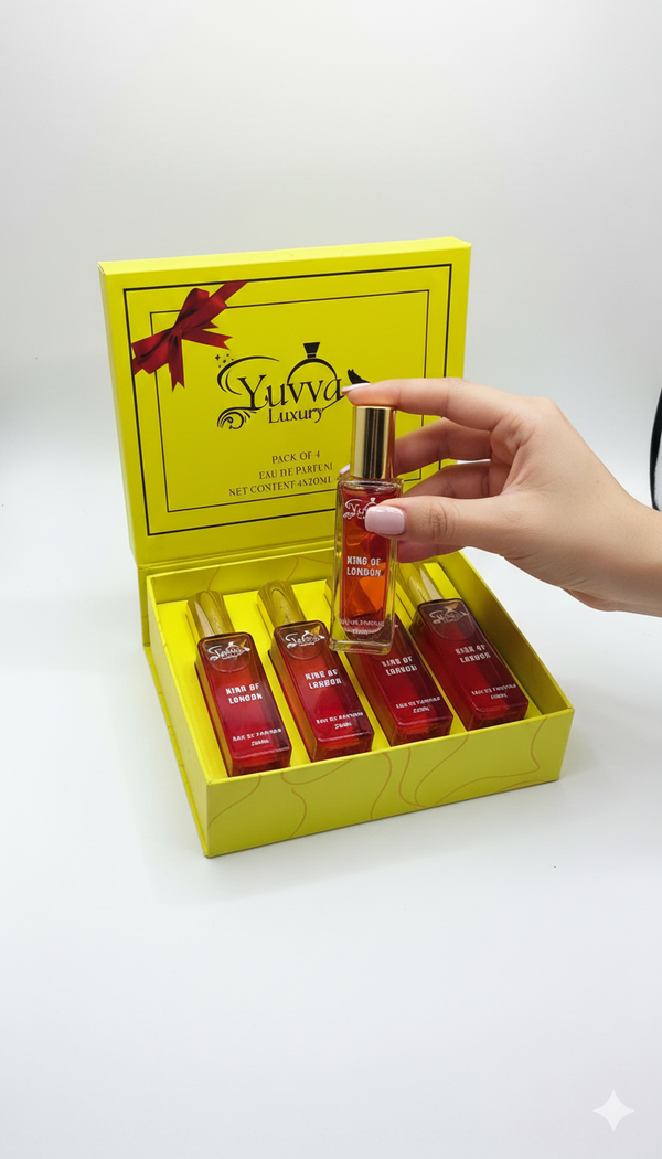 Yuvva Luxury Long Lasting UNISEX Perfume Gift Set ( KING OF LONDON )