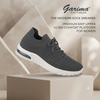 Garima Ladies Footwear - Madam-3 Lightweight Walking Shoes in Dark Grey