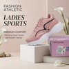 Jasmine Women's Trendy Memory Foam Sports Sneakers - Full Fussia