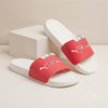 Men’s Designer Dual-Branded Casual Sliders - White/Red Comfort Orthopedic Footwear
