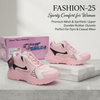 Trendy Blush Pink Active-Lifestyle Sneakers for Women