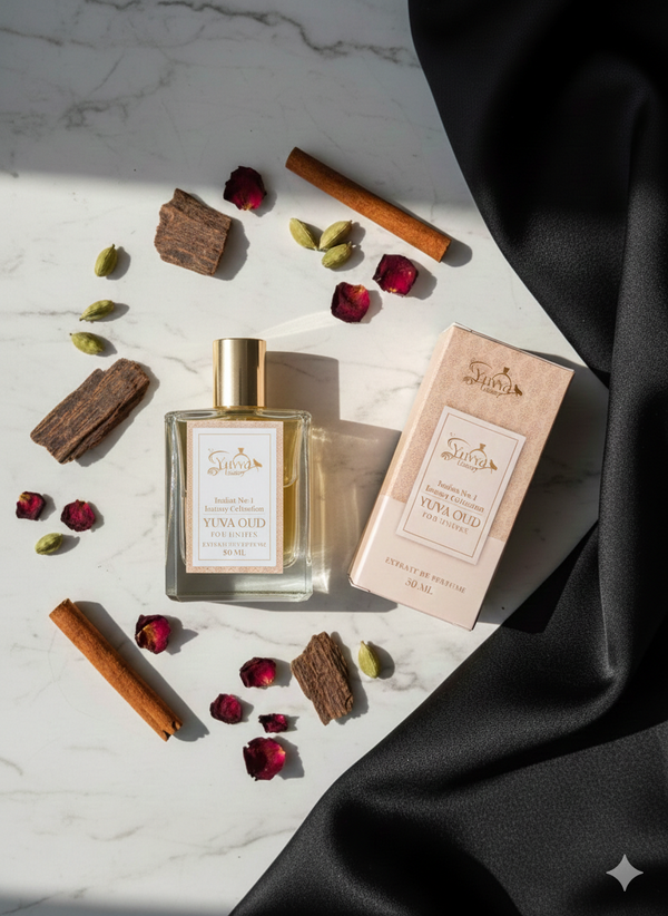 YUVVA LUXURY OUD Long Lasting Perfume | Perfume for UNISEX | EDP 50ML | Lemon, Lavender, Tonka, Mandarin & Vetiver | Woody, Citrus Premium Fragrance