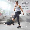Garima Ladies Footwear - Madam-3 Lightweight Walking Shoes in Dark Grey