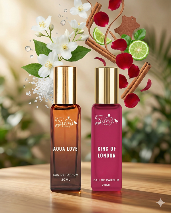 Yuvva Luxury Long Lasting Unisex Perfume Gift Set Of 2
